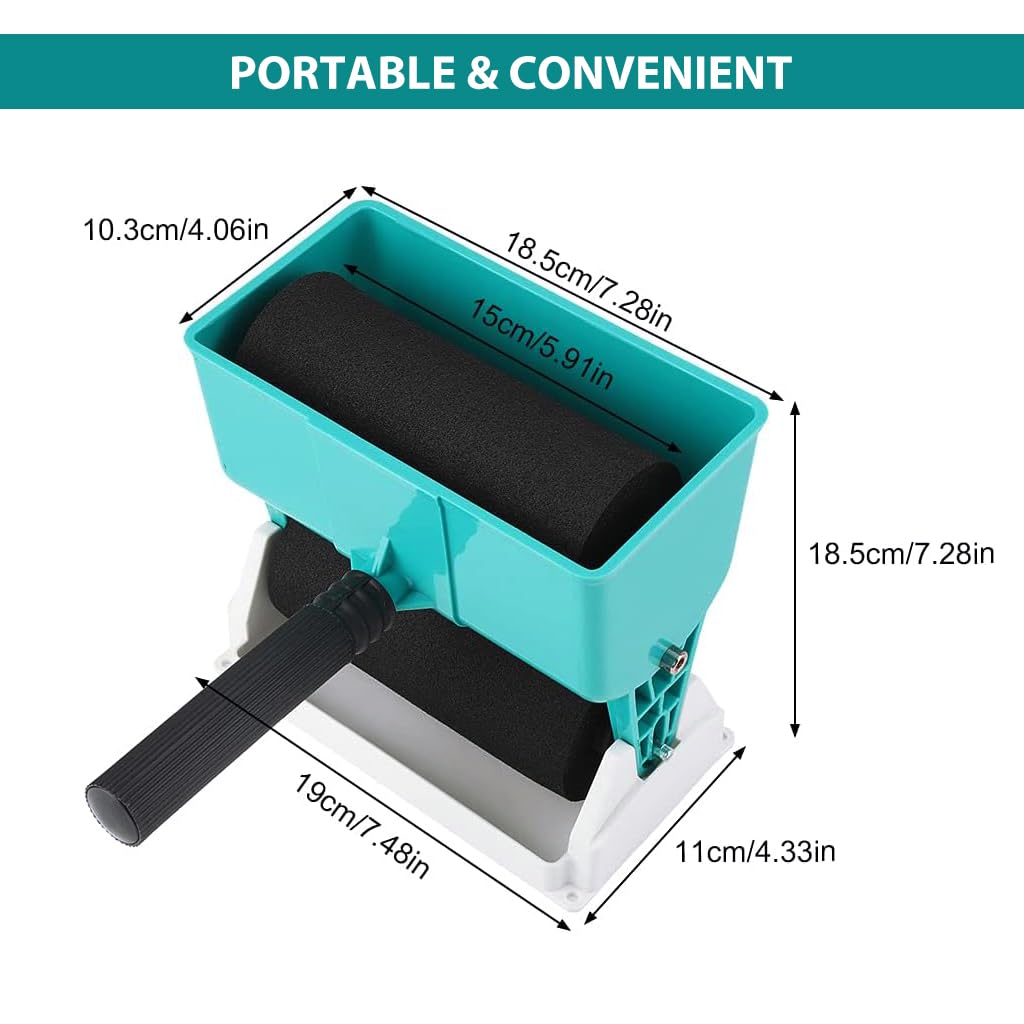 Serplex® 6 Inch Glue Applicator Roller 320ml Handheld Manual Glue Dispenser Set of 2, Portable Liquid Glue Roller Tool for Woodworking, Carpentry, Wallpaper, Fabric, DIY, Adjustable Handle Serplex® 6 Inch Glue Applicator Roller 320ml Handheld Manual Glue Dispenser Set of 2, Portable Liquid Glue Roller Tool for Woodworking, Carpentry, Wallpaper, Fabric, DIY, Adjustable Handle